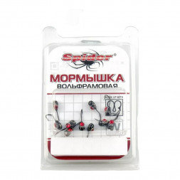 Мормышка вольфрамовая Spider 3740A Эребус с отверст. 4,0 мм 1,00 гр. Bn с камнем