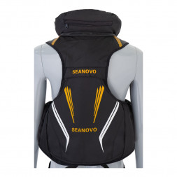 Жилет страховочный SJ61, красный, накладные карманы, р-р XL