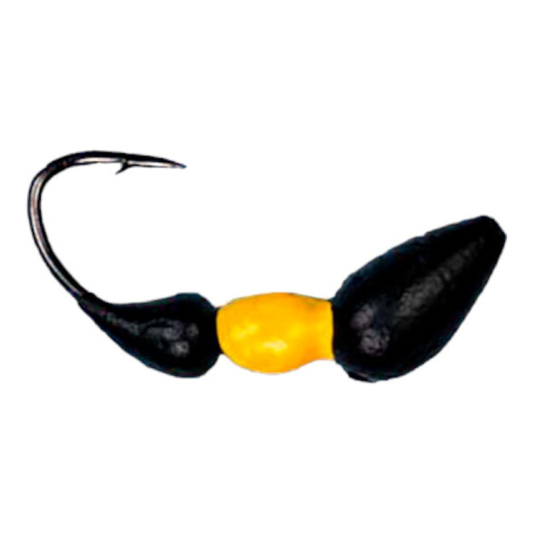 Мормышка ЛЕВША Муравей-жнец 0.5/4 черно-желт.