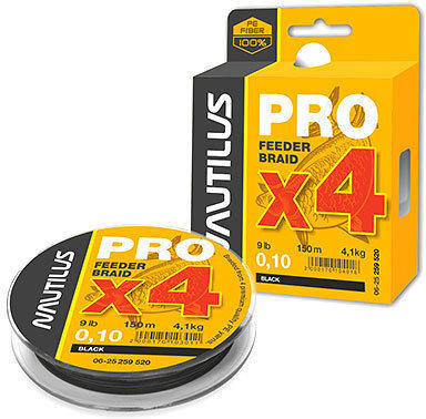 Леска плет. NAUTILUS Pro Feeder Braid Black 0.10мм 150м