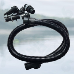 Насос электрический двухступенчатый HT-888 Seanovo для лодок ПВХ, сабов, матрасов, палаток 0,34-1,38 атм крокодил