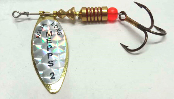 Блесна MEPPS Aglia Long Rainbo №4 G 17г 36610