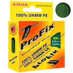 Леска плетеная Aqua ProFix Dark green 0.20 100м