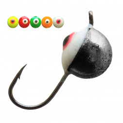 Мормышка вольфрамовая Lumicom Полусфера окун./фосф. глаз Ф6 BNiP