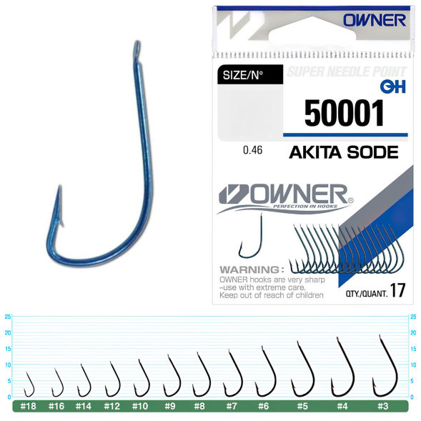 Крючок OWNER Akita Sode 50001-10 17шт