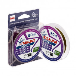 Леска IAM STARLINE INFINITY 50m Хамелеон Зелёный d0.309