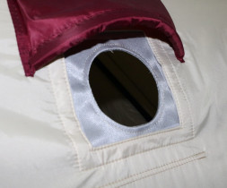 Термостойкая накладка на окно на газоотводную трубу D 50 мм