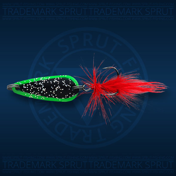 Блесна SPRUT Kataro Micro Spoon колеб. 30мм/3.2г/GRN